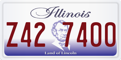 IL license plate Z427400