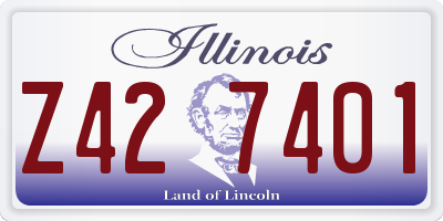 IL license plate Z427401
