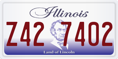 IL license plate Z427402
