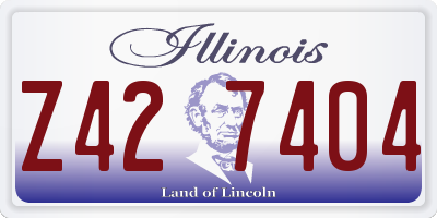 IL license plate Z427404