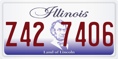 IL license plate Z427406
