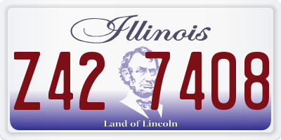 IL license plate Z427408