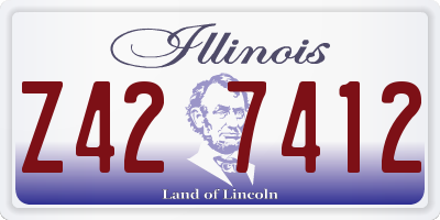 IL license plate Z427412
