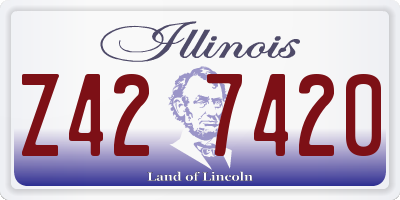 IL license plate Z427420