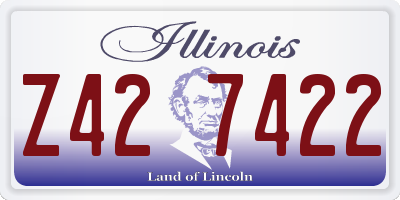 IL license plate Z427422