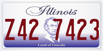IL license plate Z427423
