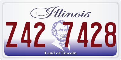 IL license plate Z427428