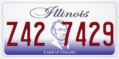 IL license plate Z427429