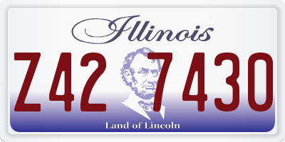 IL license plate Z427430