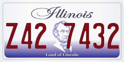 IL license plate Z427432