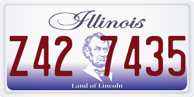 IL license plate Z427435