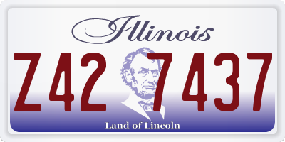IL license plate Z427437