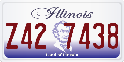 IL license plate Z427438