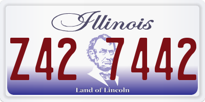 IL license plate Z427442