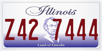 IL license plate Z427444