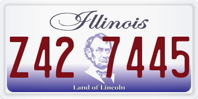 IL license plate Z427445