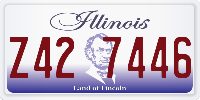 IL license plate Z427446