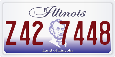 IL license plate Z427448