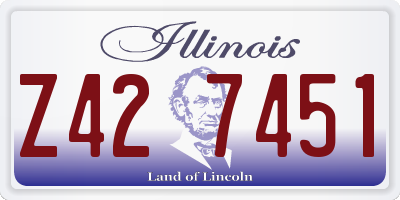 IL license plate Z427451