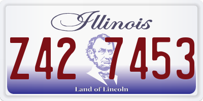 IL license plate Z427453