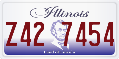 IL license plate Z427454