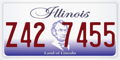 IL license plate Z427455