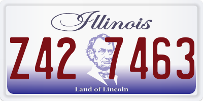 IL license plate Z427463
