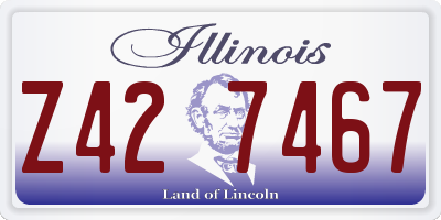 IL license plate Z427467