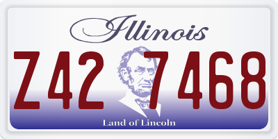 IL license plate Z427468