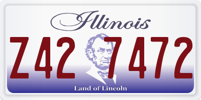 IL license plate Z427472