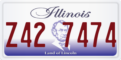 IL license plate Z427474