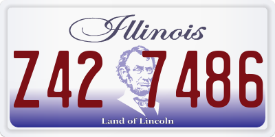 IL license plate Z427486
