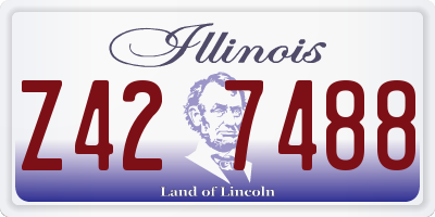 IL license plate Z427488