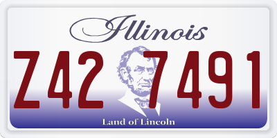 IL license plate Z427491