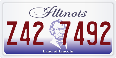 IL license plate Z427492