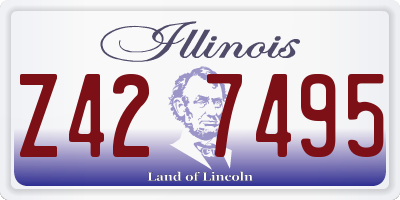 IL license plate Z427495