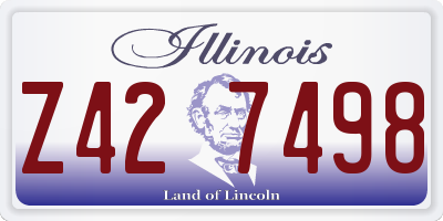 IL license plate Z427498