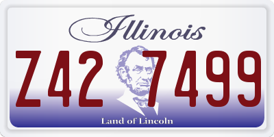 IL license plate Z427499