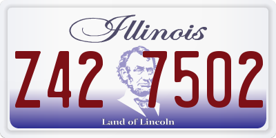 IL license plate Z427502
