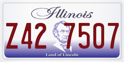 IL license plate Z427507