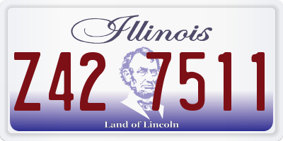 IL license plate Z427511