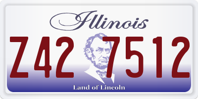 IL license plate Z427512
