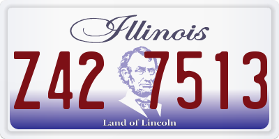 IL license plate Z427513