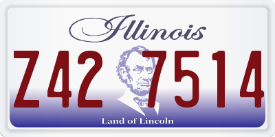 IL license plate Z427514