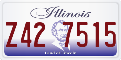 IL license plate Z427515