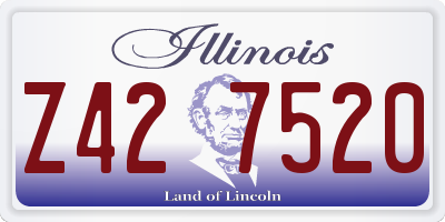 IL license plate Z427520