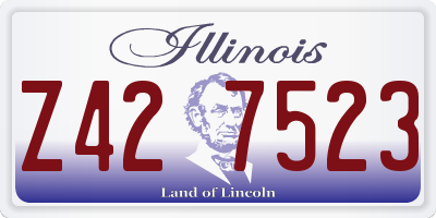 IL license plate Z427523