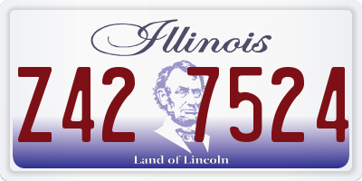 IL license plate Z427524