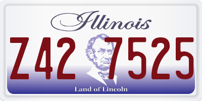 IL license plate Z427525