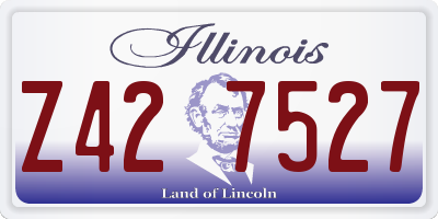 IL license plate Z427527